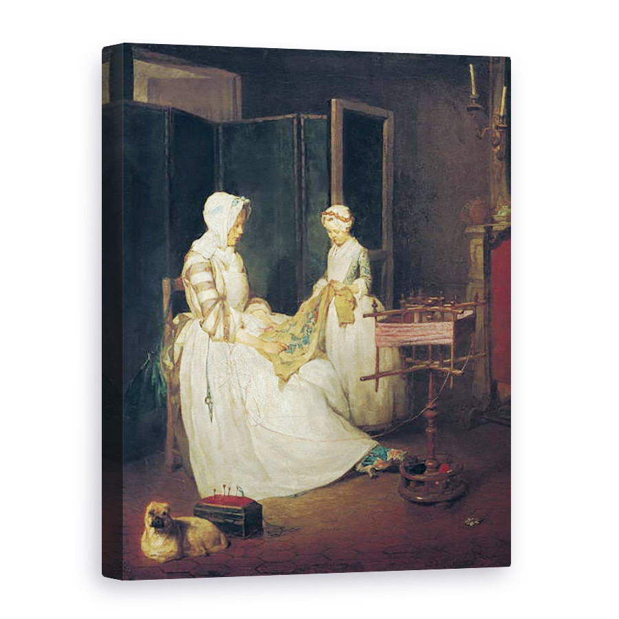 Tablou canvas - Jean-Baptiste Simeon Chardin - Mama sarguincioasa, 50 x 70 cm