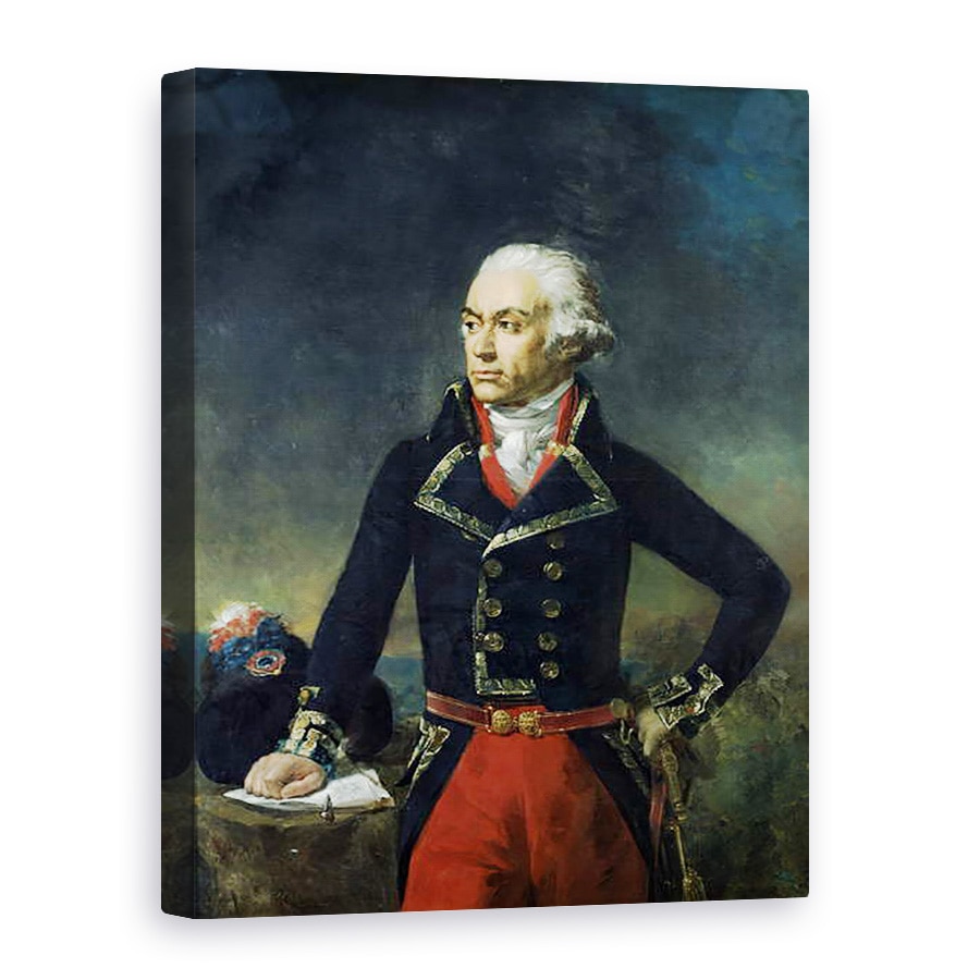 Tablou canvas - Jean Sebastien Rouillard - Charles-Francois du Perier Dumouriez 1739-1823 dupa o pictura de Jean Antoine Houdon, 50 x 70 cm