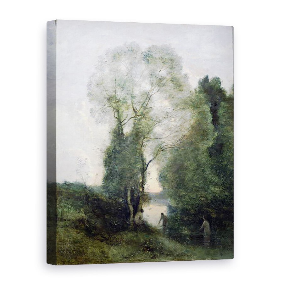 Tablou canvas - Jean Baptiste Camille Corot - Les Baigneuses, 60 x 80 cm