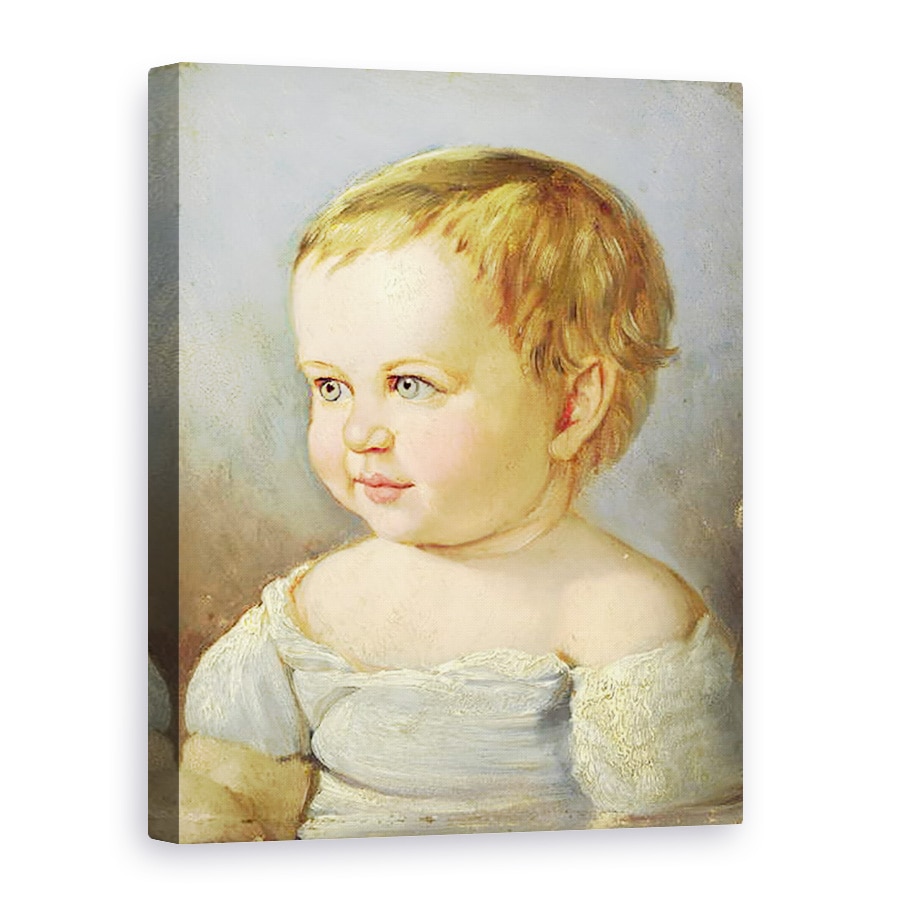 Tablou canvas - Louis Asher - Portretul unui Copil, 60 x 80 cm