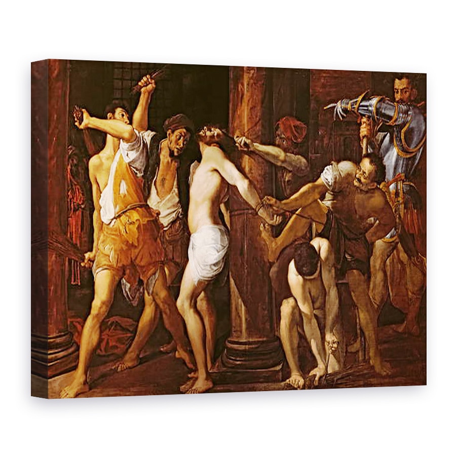 Tablou canvas - Lodovico Carracci - Flagelarea lui Hristos, 60 x 80 cm