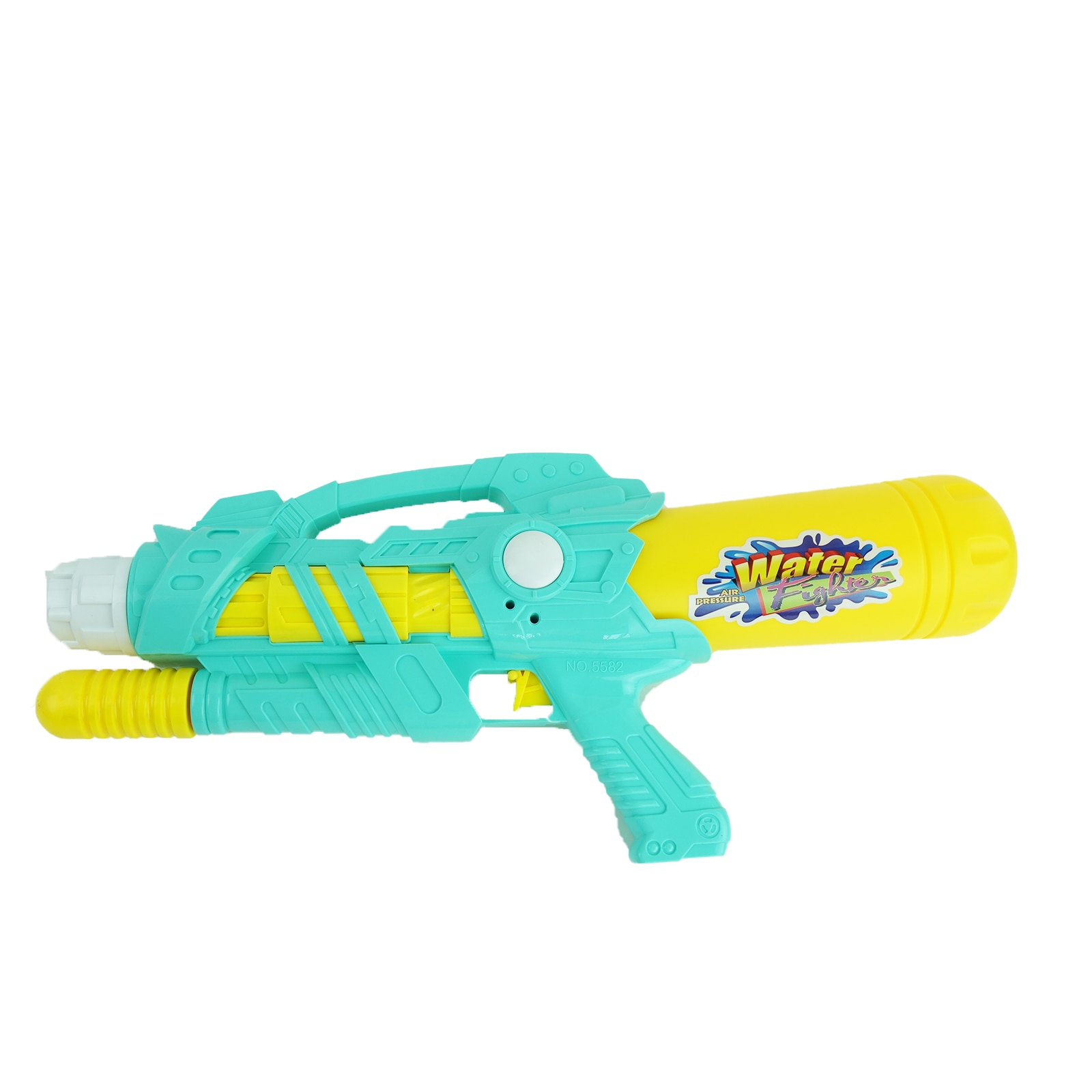 Pistol cu apa, cu rezervor mare, 50 cm, galben/turcoaz