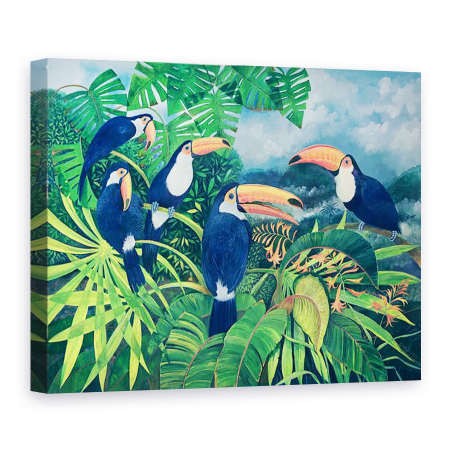 Tablou canvas - Lisa Graa Jensen - Toucan Talk, 60 x 80 cm