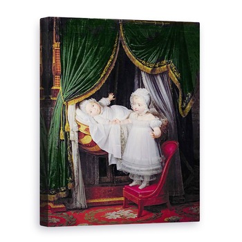 Tablou canvas - Louis Hersent - Henri-Charles-Ferdinand de Artois 1820-83 Duce de Bordeaux si sora sa Louise-Marie-Therese de Artois 1819-64 la Tuileries, 60 x 80 cm Tablou canvas - Louis Hersent - Henri-Charles-Ferdinand de Artois 1820-83 Duce de Bordeaux si sora sa Louise-Marie-Therese de Artois 1819-64 la Tuileries, 60 x 80 cm