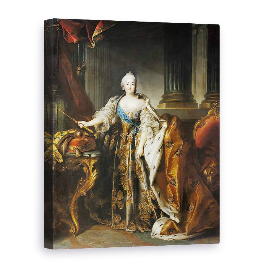 Tablou canvas - Louis M. Tocque - Portret De imparateasa Elizabeth, 60 x 80 cm
