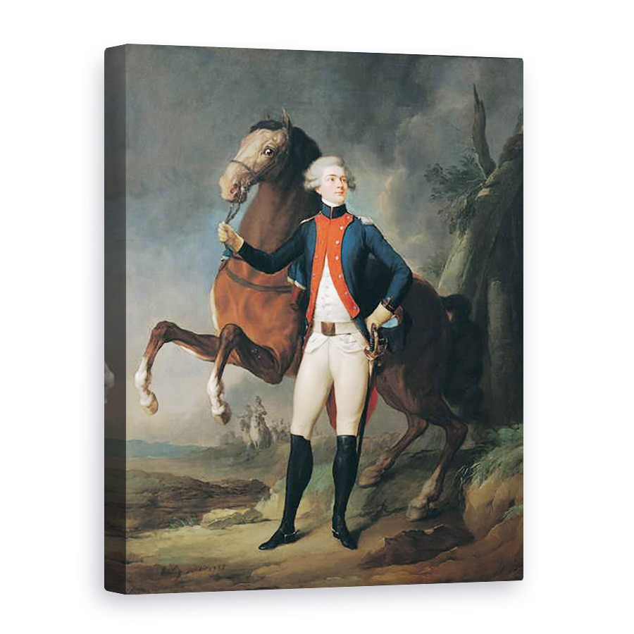 Tablou canvas - Louis Leopold Boilly - Gilbert Motier 1757-1834 Marquis de la Fayette, 60 x 80 cm