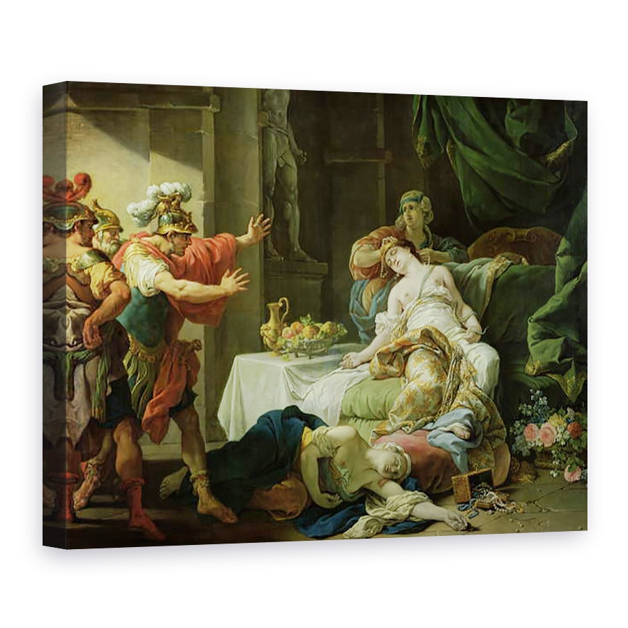 Tablou canvas - Louis Jean Francois I Lagrenee - Moartea lui Cleopatra, 60 x 80 cm