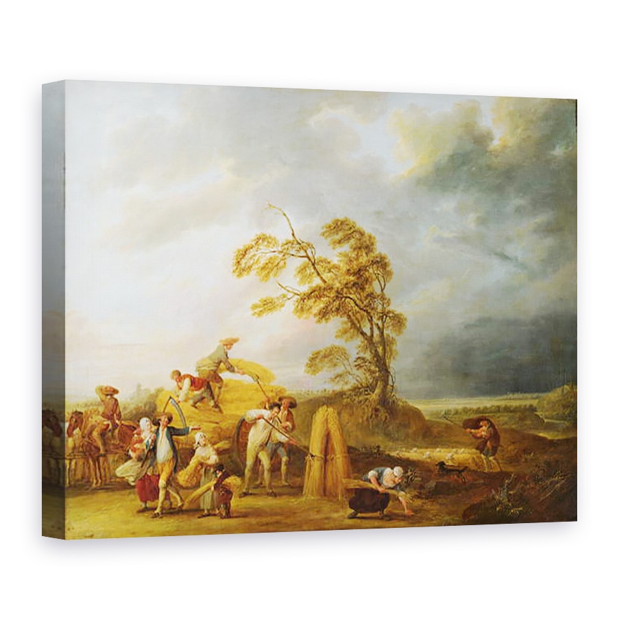 Tablou canvas - Louis Joseph Watteau - Cele patru ore ale zilei, Vecernie, 75 x 100 cm