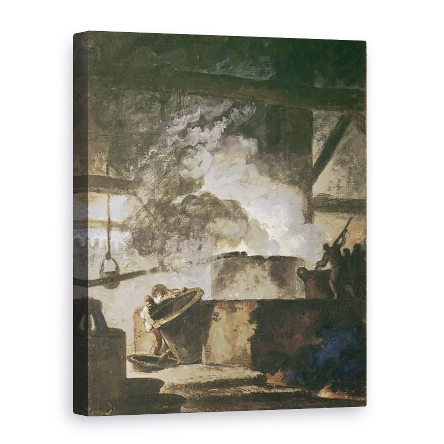Tablou canvas - Louis Jean Jacques Durameau - Lucrarile Saltpetre, 60 x 80 cm