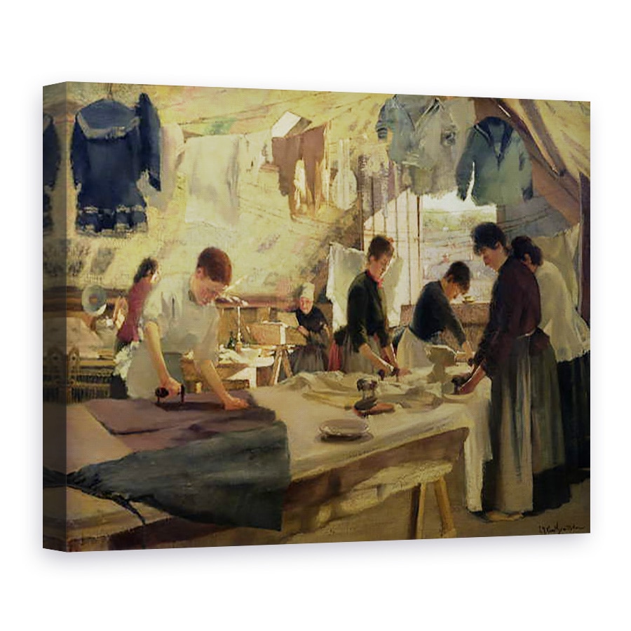 Tablou canvas - Louis Joseph Anthonissen - Atelier de calcat in Trou, 60 x 80 cm