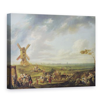 Tablou canvas - Louis Joseph Watteau - Primirea unui soldat care se intoarce acasa, 60 x 80 cm Tablou canvas - Louis Joseph Watteau - Primirea unui soldat care se intoarce acasa, 60 x 80 cm