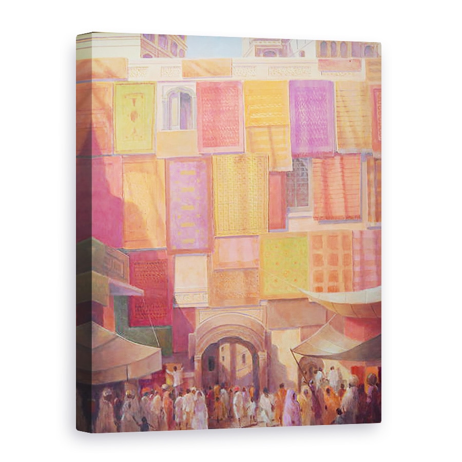 Tablou canvas - Lincoln Seligman - Zidul orasului cu covoare, 60 x 80 cm