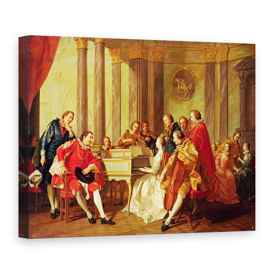Tablou canvas - Louis Michel Van Loo - Sextet, 60 x 80 cm