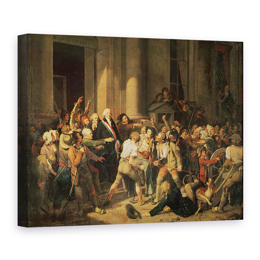 Tablou canvas - Louis Leopold Boilly - Actul de Curaj al domnului Defontenay, primarul orasului Rouen, 60 x 80 cm