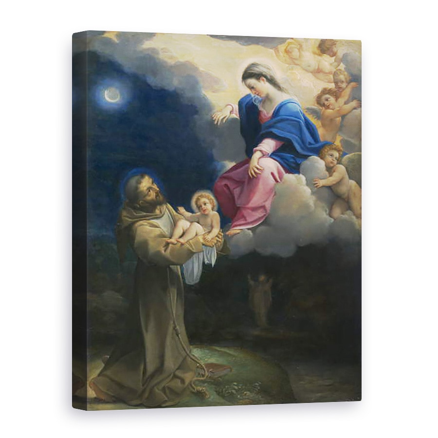 Tablou canvas - Lodovico Carracci - Viziunea Sfantului Francisc, 60 x 80 cm