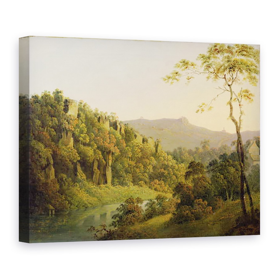 Tablou canvas - Joseph Wright - Vedere in Matlock Dale, Privind spre Black Rock Escarpment, 75 x 100 cm