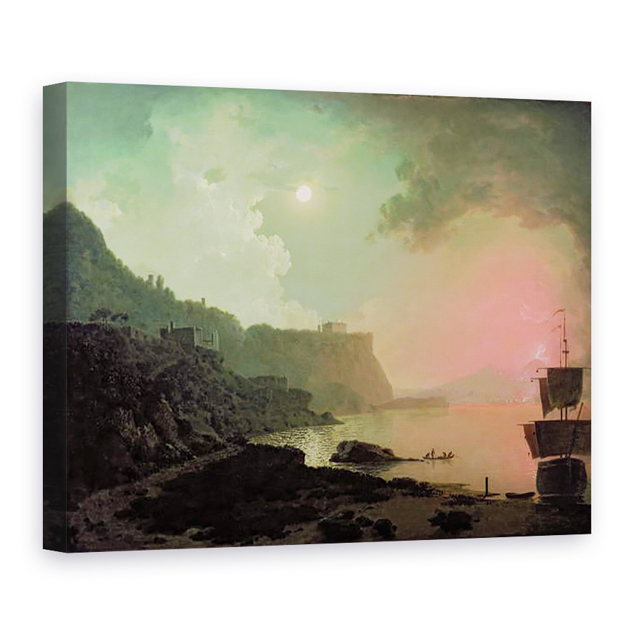Tablou canvas - Joseph Wright - Vezuviu din Posillipo, 60 x 80 cm