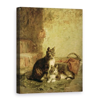 Tablou canvas - Julius Adam - Pisici, 50 x 70 cm Tablou canvas - Julius Adam - Pisici, 50 x 70 cm