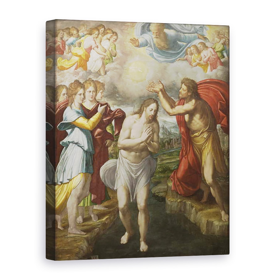 Tablou canvas - Juan Fernandez de Navarrete - Botezul lui Hristos, 60 x 80 cm