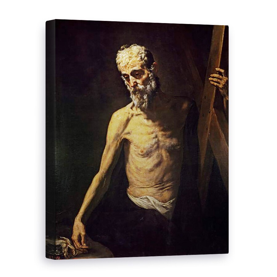 Tablou canvas - Jusepe de Ribera - St. Andrew, 50 x 70 cm