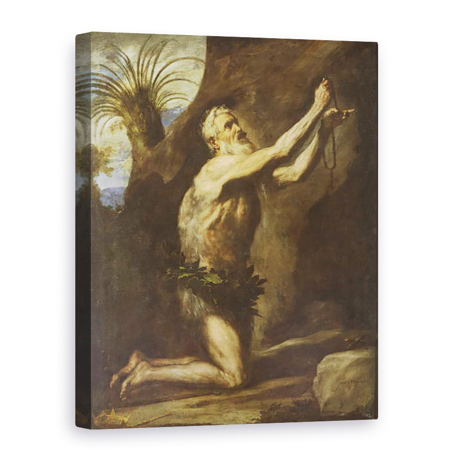 Tablou canvas - Jusepe de Ribera - Sfantul Onuphrius, 50 x 70 cm