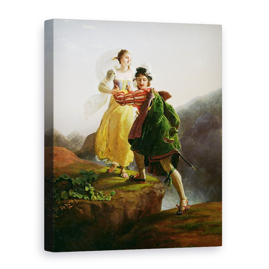 Tablou canvas - Louis Ducis - Bianca Cappello c.1542-87 Fugind cu iubitul ei Francesco de Medici 1541-87, 60 x 80 cm