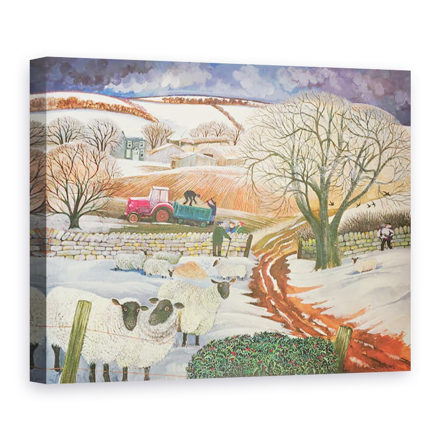 Tablou canvas - Lisa Graa Jensen - Woolies de iarna, 60 x 80 cm