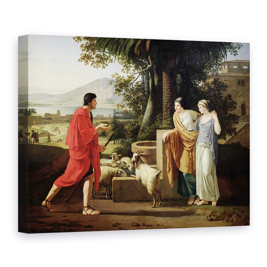 Tablou canvas - Louis Gauffier - Iacov cu fiicele lui Laban, 60 x 80 cm