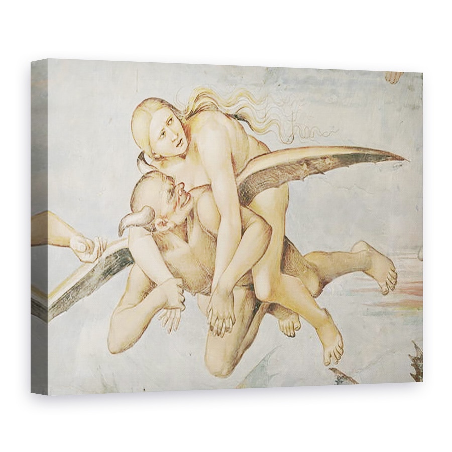 Tablou canvas - Luca Signorelli - Unul dintre Damned echitatie pe un diavol, 75 x 100 cm