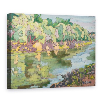 Tablou canvas - Marta Martonfi-Benke - Pe partea insorita a raului Koros, 50 x 70 cm Tablou canvas - Marta Martonfi-Benke - Pe partea insorita a raului Koros, 50 x 70 cm