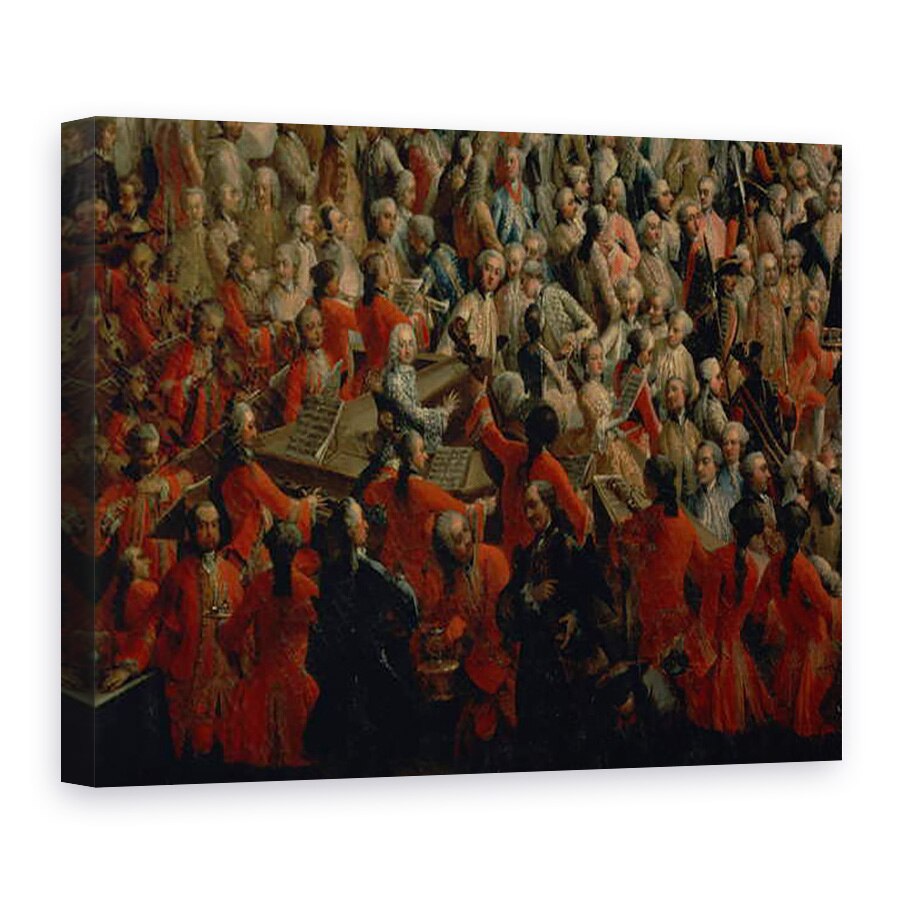 Tablou canvas - Martin II Mytens - Banchet in Marea Anticamera a Palatului Hofburg II, 50 x 70 cm