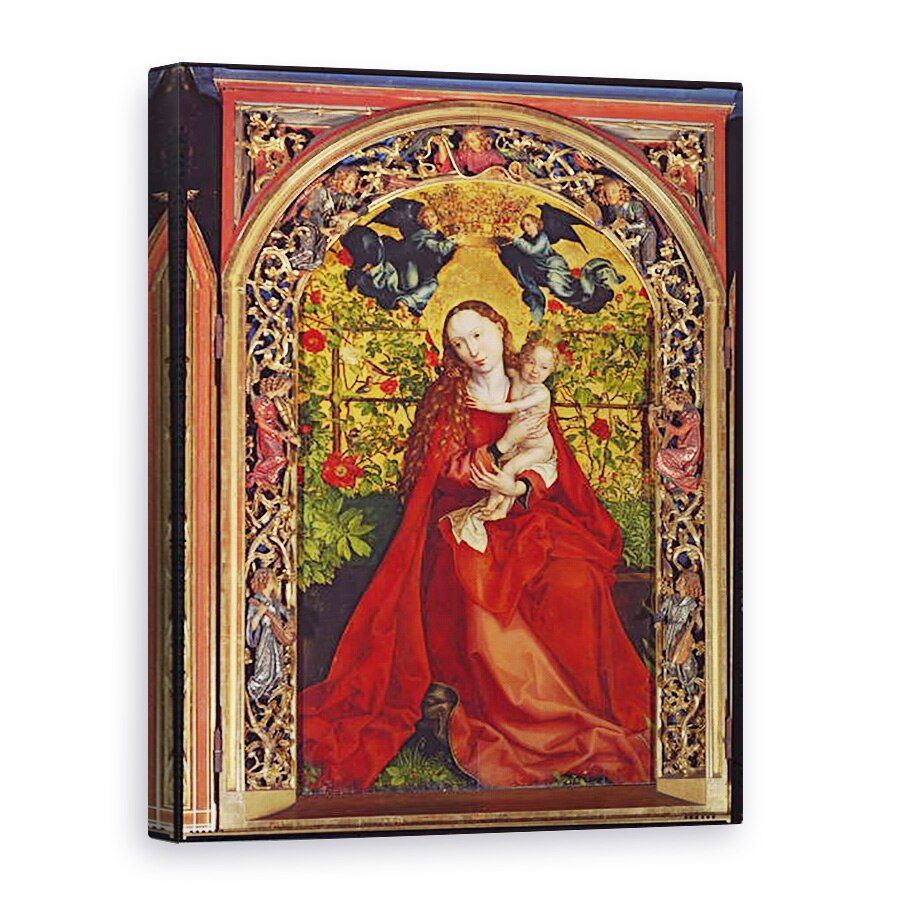 Tablou canvas - Martin Schongauer - Madonna din Rose Bower, 50 x 70 cm