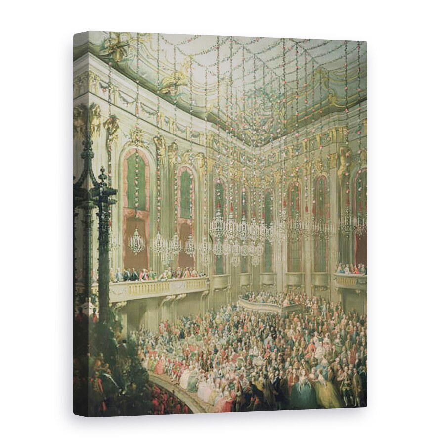 Tablou canvas - Martin II Mytens - Concert in Redoutensaal cu ocazia nuntii lui Iosif al II-lea si Isabella de Parma, 50 x 70 cm