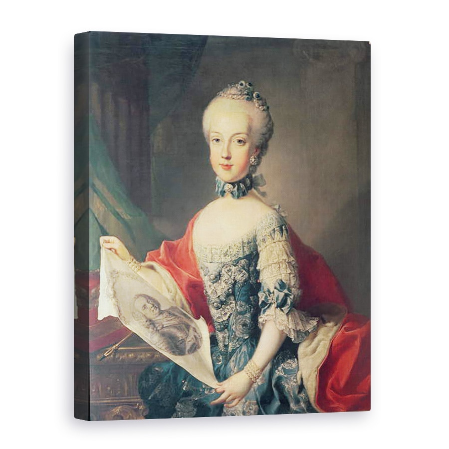 Tablou canvas - Martin II Mytens - Arhiducesa Maria Carolina 1752-1814, al treisprezecelea copil al Mariei Tereza a Austriei 1717-80, sotia lui Ferdinand I 1751-1825, 50 x 70 cm