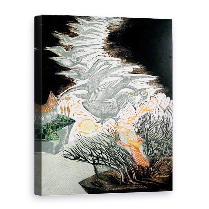 Картина на платно - Мери Купър - Диви лебеди, 60 х 80 см