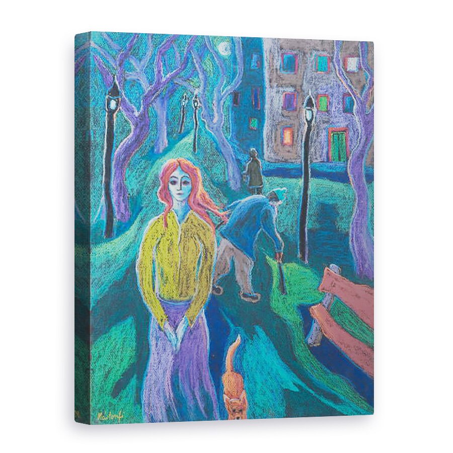 Tablou canvas - Marta Martonfi-Benke - Plimbarea serii, 50 x 70 cm