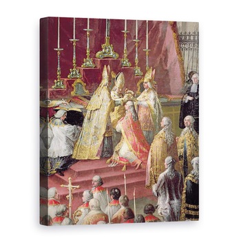 Tablou canvas - Martin II Mytens - incoronarea lui Iosif al II-lea 1741-90 ca imparat al Germaniei la Catedrala Frankfurt, 50 x 70 cm Tablou canvas - Martin II Mytens - incoronarea lui Iosif al II-lea 1741-90 ca imparat al Germaniei la Catedrala Frankfurt, 50 x 70 cm