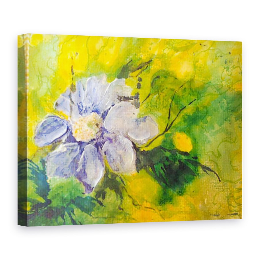 Tablou canvas - Mary Smith - clematis in soarele de seara, 60 x 80 cm