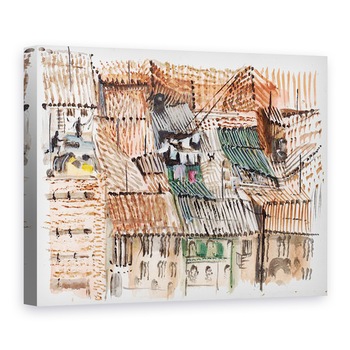 Tablou canvas - Mary Kuper - Acoperisuri, 50 x 70 cm Tablou canvas - Mary Kuper - Acoperisuri, 50 x 70 cm