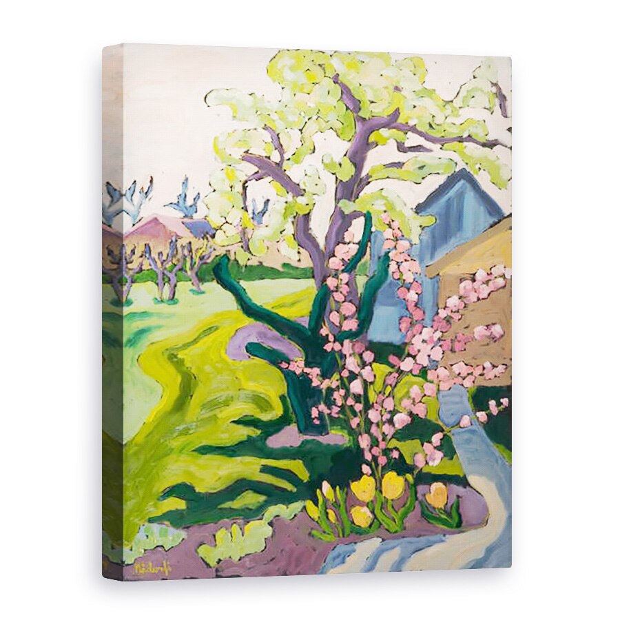 Tablou canvas - Marta Martonfi-Benke - Gradina in lumina amurg, 60 x 80 cm