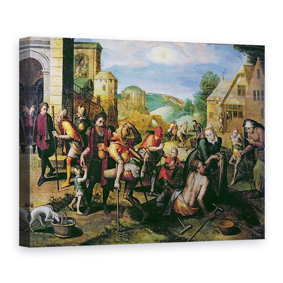 Tablou canvas - Master of the Prodigal Son - Lucrarile milei, 50 x 70 cm