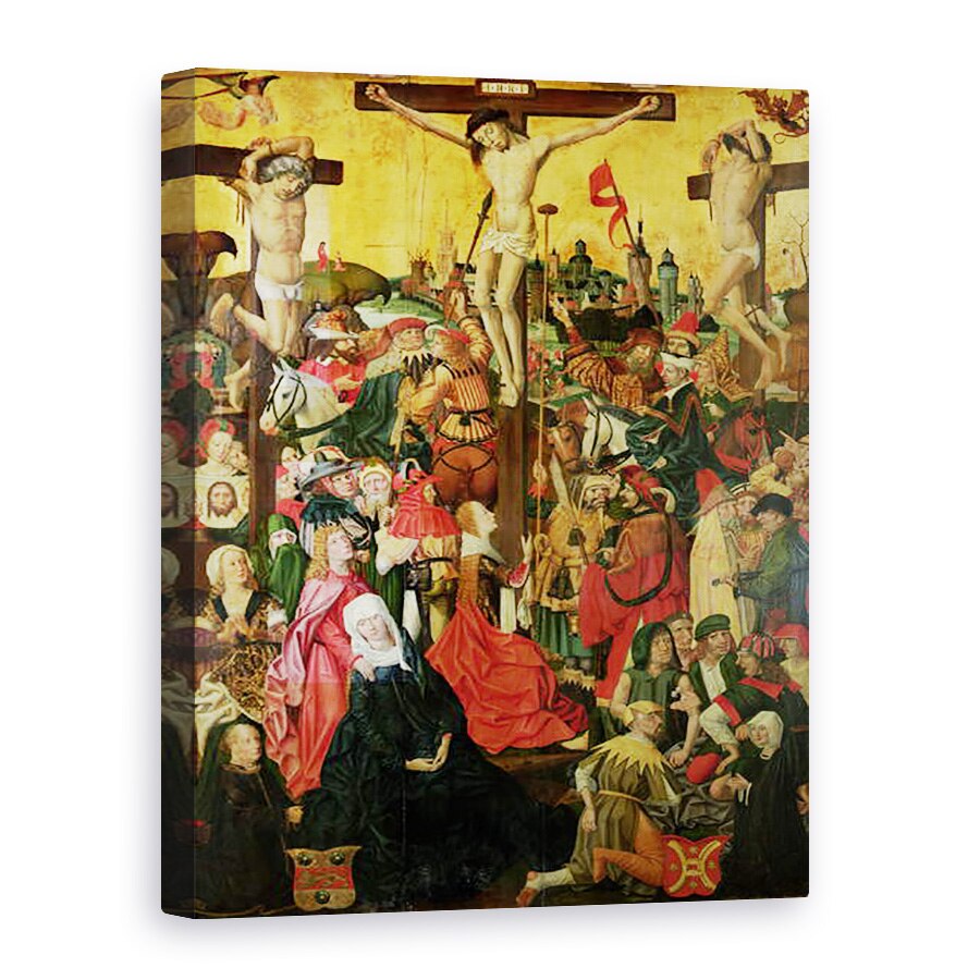 Tablou canvas - Master of Hamburg - The Crucifixion, 50 x 70 cm