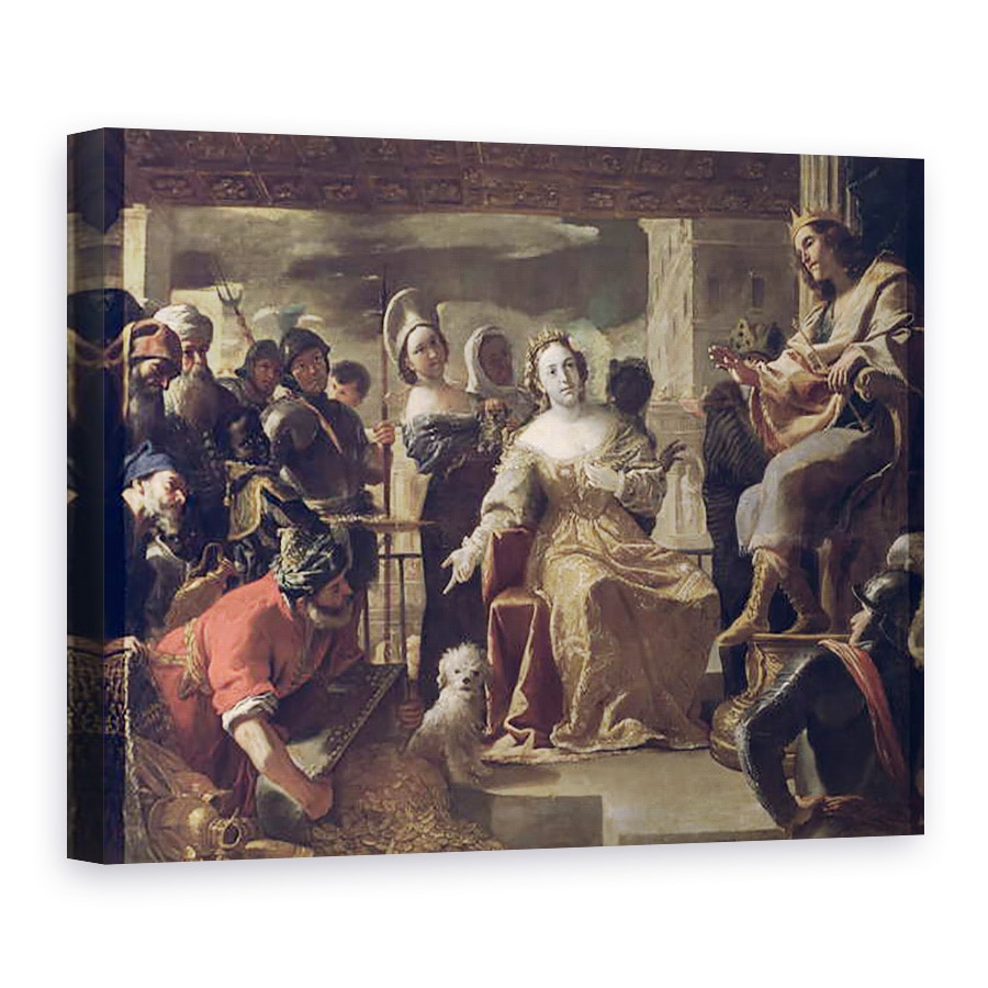 Tablou canvas - Mattia Preti - Regina din Saba inaintea lui Solomon, 60 x 80 cm