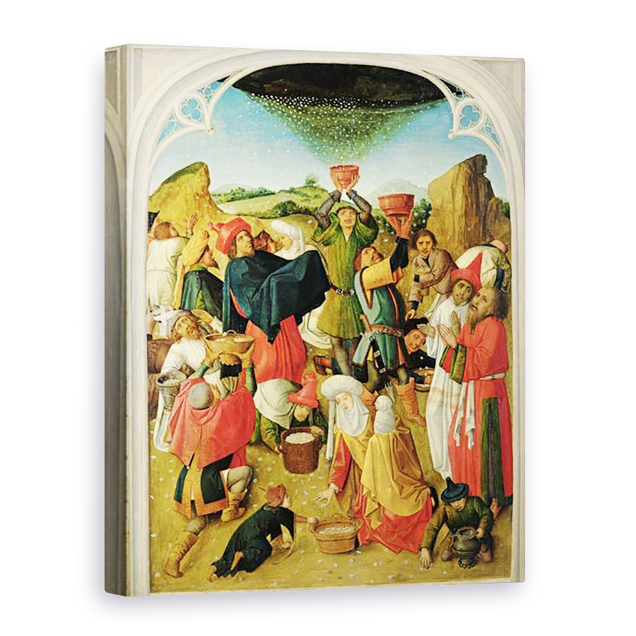 Tablou canvas - Master of the Gathering of the Manna - Colectarea Manei, 60 x 80 cm