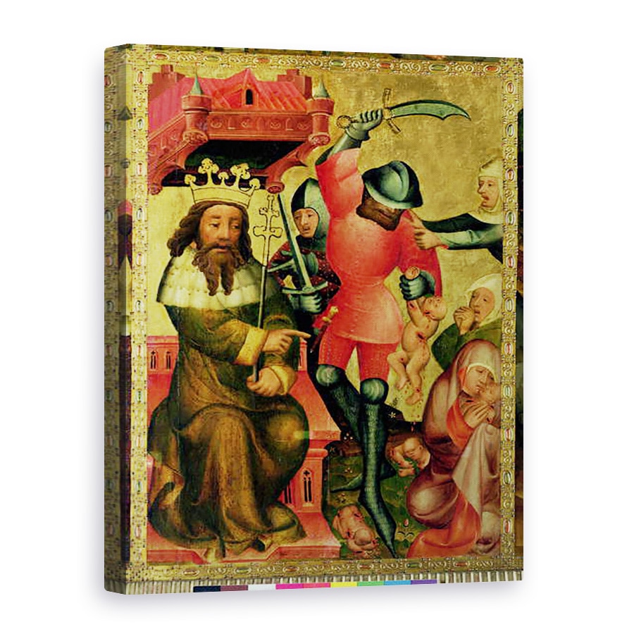 Tablou canvas - Master Bertram of Minden - Masacrul Inocentilor, detaliu de la Altarul Grabow, 50 x 70 cm