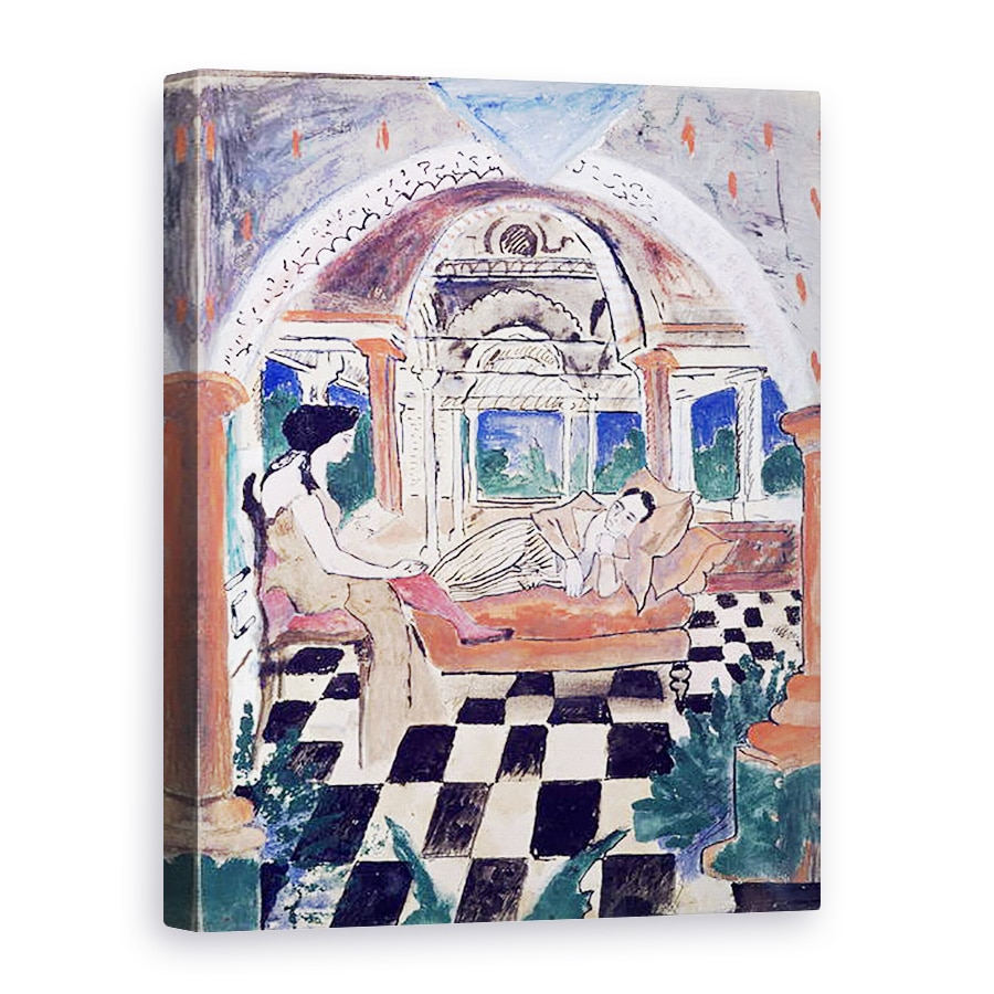 Tablou canvas - Max Jacob - Apollinaire si muza lui, 50 x 70 cm