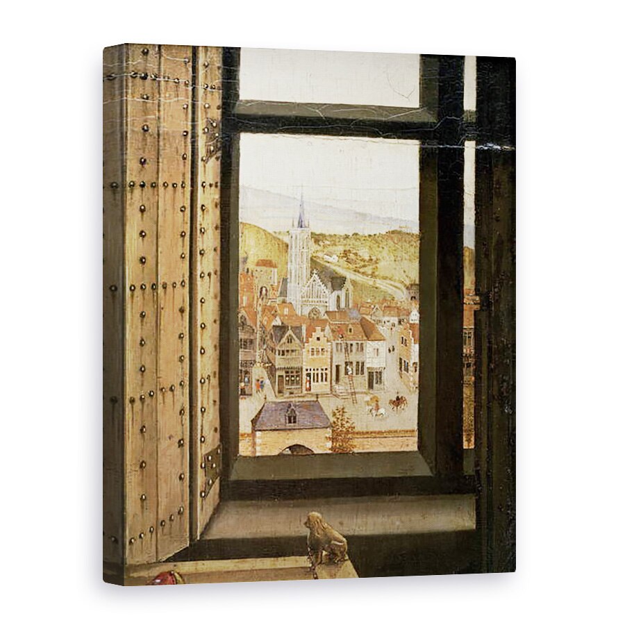 Tablou canvas - Master of Flemalle - Virgin si copil inainte de un firescreen, 60 x 80 cm