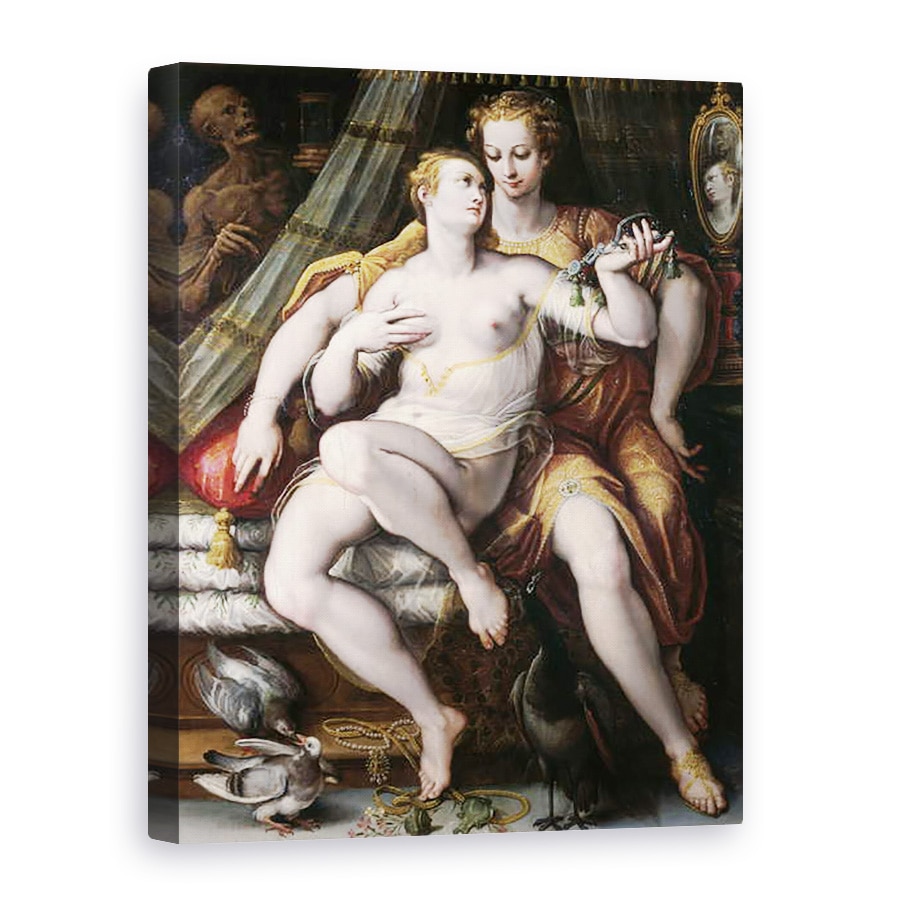 Tablou canvas - Jan van der Straet - Vanitate, Modestie si Modestie, 75 x 100 cm