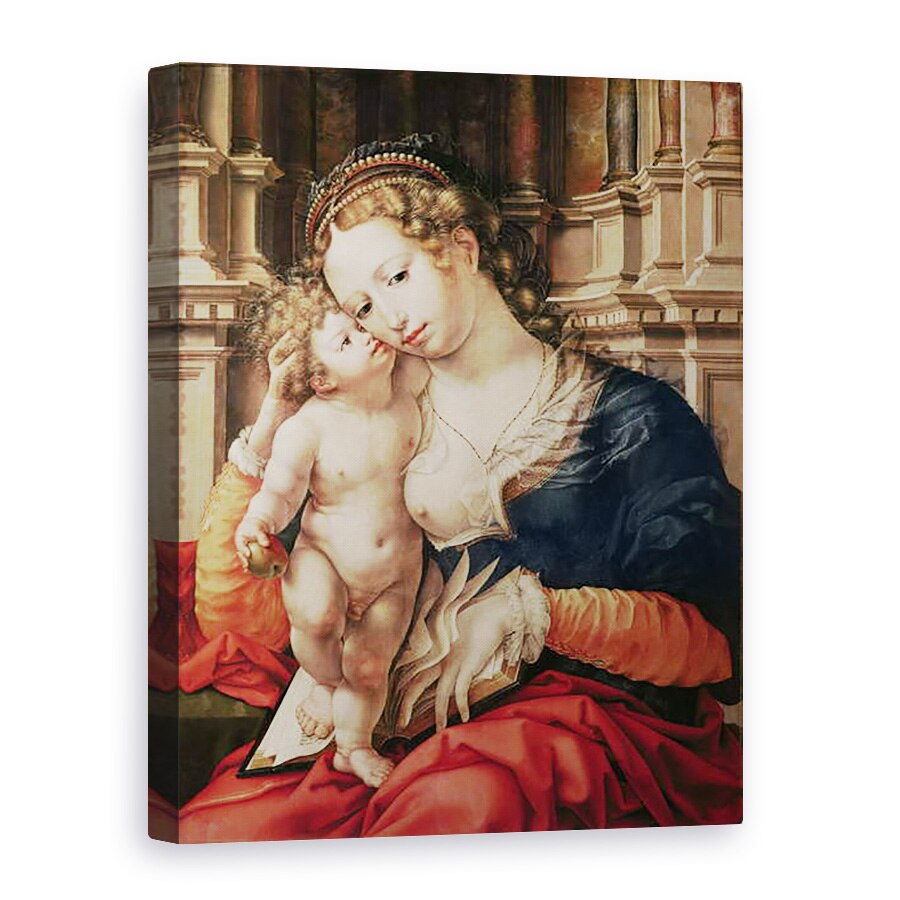 Tablou canvas - Jan Gossaert - Virgin si Copil, 75 x 100 cm