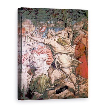 Tablou canvas - Jan Cornelisz Vermeyen - Campania lui Charles V impotriva turcilor, detaliu al unui arcas din Capturarea La Goletta, 75 x 100 cm Tablou canvas - Jan Cornelisz Vermeyen - Campania lui Charles V impotriva turcilor, detaliu al unui arcas din Capturarea La Goletta, 75 x 100 cm